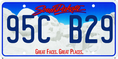 SD license plate 95CB29