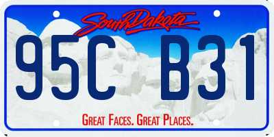 SD license plate 95CB31