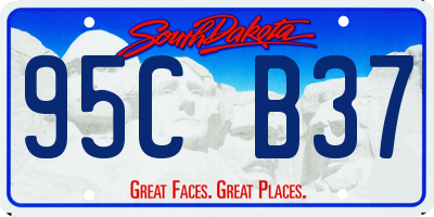 SD license plate 95CB37