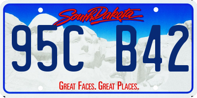 SD license plate 95CB42