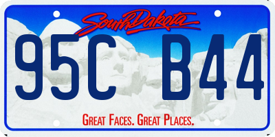 SD license plate 95CB44