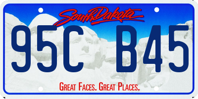 SD license plate 95CB45