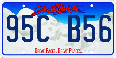 SD license plate 95CB56
