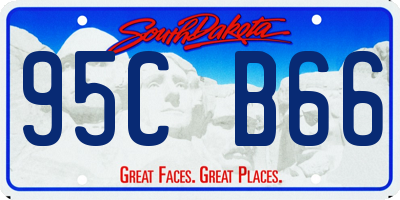 SD license plate 95CB66
