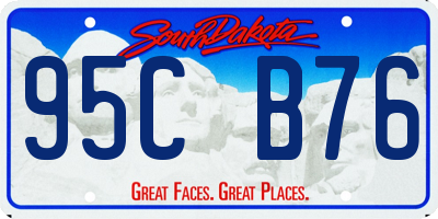 SD license plate 95CB76