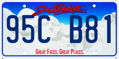 SD license plate 95CB81