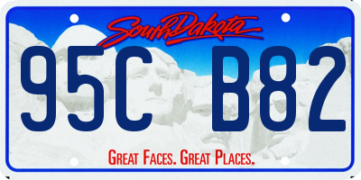 SD license plate 95CB82