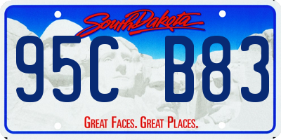 SD license plate 95CB83