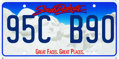 SD license plate 95CB90