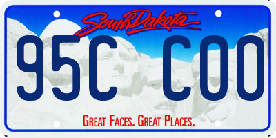 SD license plate 95CC00