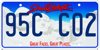 SD license plate 95CC02