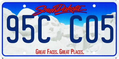 SD license plate 95CC05