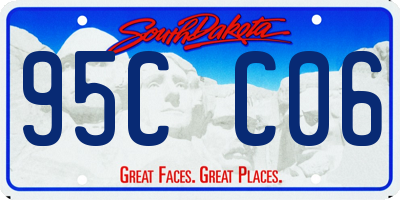 SD license plate 95CC06