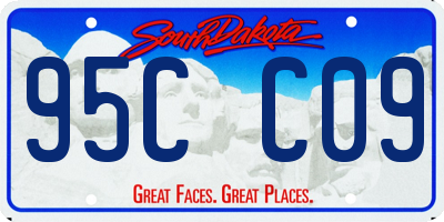 SD license plate 95CC09