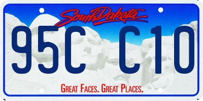 SD license plate 95CC10