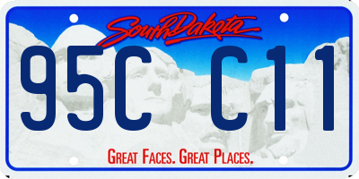 SD license plate 95CC11