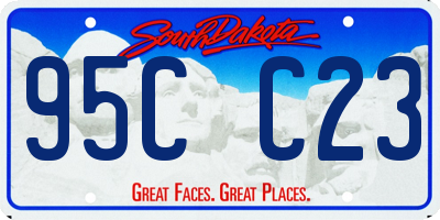 SD license plate 95CC23