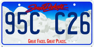 SD license plate 95CC26