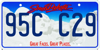 SD license plate 95CC29