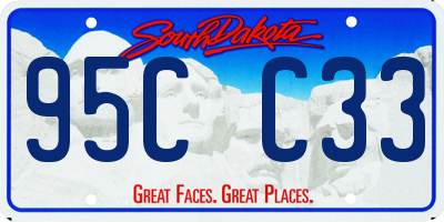 SD license plate 95CC33