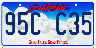 SD license plate 95CC35