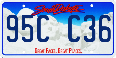 SD license plate 95CC36