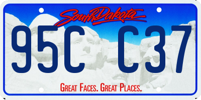 SD license plate 95CC37