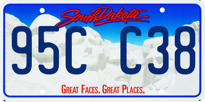 SD license plate 95CC38
