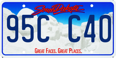 SD license plate 95CC40