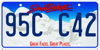 SD license plate 95CC42