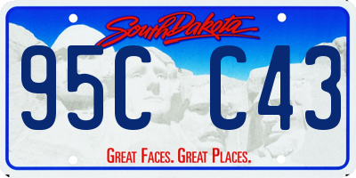 SD license plate 95CC43