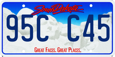 SD license plate 95CC45