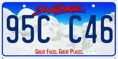 SD license plate 95CC46