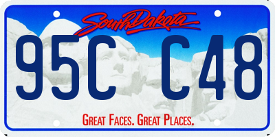 SD license plate 95CC48