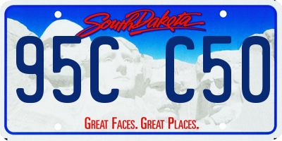 SD license plate 95CC50