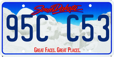 SD license plate 95CC53