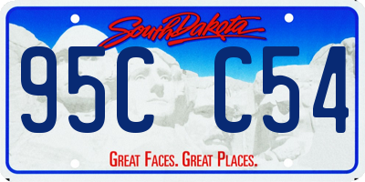 SD license plate 95CC54