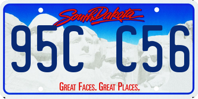 SD license plate 95CC56