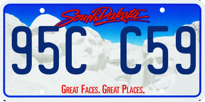 SD license plate 95CC59