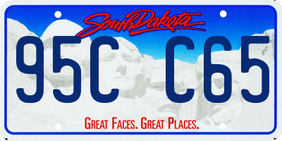 SD license plate 95CC65