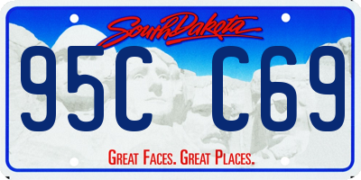 SD license plate 95CC69