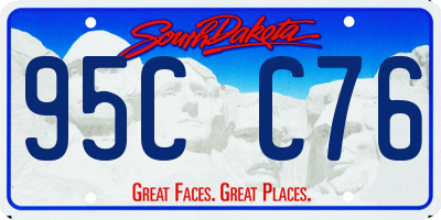 SD license plate 95CC76