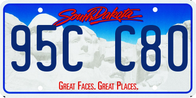 SD license plate 95CC80