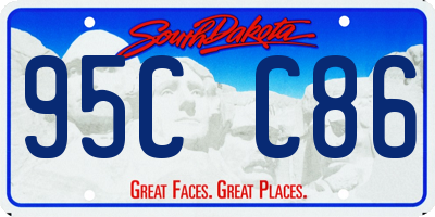 SD license plate 95CC86