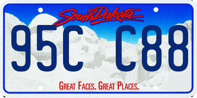 SD license plate 95CC88