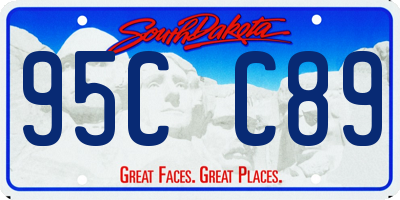 SD license plate 95CC89