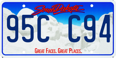 SD license plate 95CC94