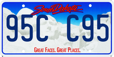 SD license plate 95CC95