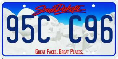 SD license plate 95CC96