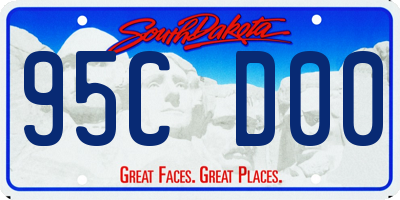 SD license plate 95CD00